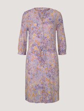Blusenkleid mit Blumenmuster - Frauen - lilac yellow flower design Blusenkleid mit Blumenmuster - Frauen - lilac yellow flower design - 7 - TOM TAILOR
