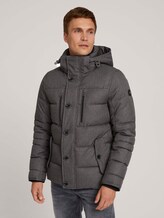 gesteppte Jacke - Männer - grey garment dye structure gesteppte Jacke - Männer - grey garment dye structure - 1 - TOM TAILOR