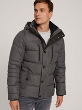 gesteppte Jacke - Männer - grey garment dye structure gesteppte Jacke - Männer - grey garment dye structure - 5 - TOM TAILOR