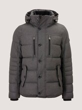 gesteppte Jacke - Männer - grey garment dye structure gesteppte Jacke - Männer - grey garment dye structure - 7 - TOM TAILOR