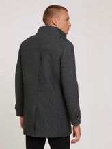 Wollmantel mit Innenjacke - Männer - tarmac grey wool structure Wollmantel mit Innenjacke - Männer - tarmac grey wool structure - 2 - TOM TAILOR