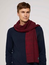 Basic-sjaal - Mannen - navy red mouline Basic-sjaal - Mannen - navy red mouline - 5 - TOM TAILOR