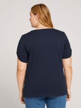 Plus - Print T-Shirt mit Bio-Baumwolle - Frauen - Sky Captain Blue Plus - Print T-Shirt mit Bio-Baumwolle - Frauen - Sky Captain Blue - 2 - My True Me