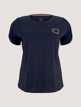Plus - Print T-Shirt mit Bio-Baumwolle - Frauen - Sky Captain Blue Plus - Print T-Shirt mit Bio-Baumwolle - Frauen - Sky Captain Blue - 7 - My True Me