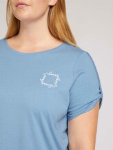 Plus - Print T-Shirt mit Bio-Baumwolle - Frauen - Summer Blue Plus - Print T-Shirt mit Bio-Baumwolle - Frauen - Summer Blue - 9 - My True Me