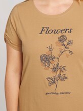 Plus - Print T-Shirt mit Bio-Baumwolle - Frauen - soft caramel Plus - Print T-Shirt mit Bio-Baumwolle - Frauen - soft caramel - 9 - My True Me