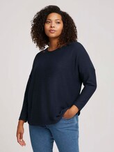 Plus - Shirt mit Fledermausärmeln - Frauen - Sky Captain Blue Plus - Shirt mit Fledermausärmeln - Frauen - Sky Captain Blue - 1 - My True Me