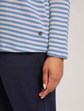 Plus - Gestreiftes Langarmshirt mit Bio-Baumwolle - Frauen - blue creme stripe Plus - Gestreiftes Langarmshirt mit Bio-Baumwolle - Frauen - blue creme stripe - 9 - My True Me