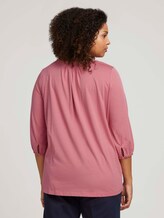 Curvy blouse met V-hals - Vrouwen - Dusty Rose Pink Curvy blouse met V-hals - Vrouwen - Dusty Rose Pink - 2 - My True Me