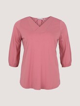Curvy blouse met V-hals - Vrouwen - Dusty Rose Pink Curvy blouse met V-hals - Vrouwen - Dusty Rose Pink - 7 - My True Me