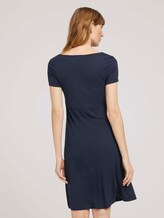 Jerseykleid mit V-Ausschnitt - Frauen - Sky Captain Blue Jerseykleid mit V-Ausschnitt - Frauen - Sky Captain Blue - 2 - TOM TAILOR