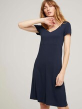 Jerseykleid mit V-Ausschnitt - Frauen - Sky Captain Blue Jerseykleid mit V-Ausschnitt - Frauen - Sky Captain Blue - 5 - TOM TAILOR