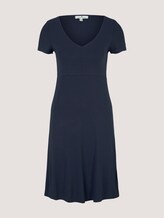 Jerseykleid mit V-Ausschnitt - Frauen - Sky Captain Blue Jerseykleid mit V-Ausschnitt - Frauen - Sky Captain Blue - 7 - TOM TAILOR