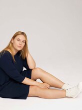 Gestructureerde sweatjurk - Vrouwen - Sky Captain Blue Gestructureerde sweatjurk - Vrouwen - Sky Captain Blue - 3 - My True Me