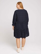 Plus - Volant Keid mit LENZING™ ECOVERO™ - Frauen - navy brown dot Plus - Volant Keid mit LENZING™ ECOVERO™ - Frauen - navy brown dot - 2 - My True Me