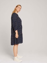 Plus - Volant Keid mit LENZING™ ECOVERO™ - Frauen - navy brown dot Plus - Volant Keid mit LENZING™ ECOVERO™ - Frauen - navy brown dot - 3 - My True Me