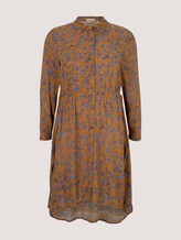 Curvy - midi-jurk met bloemenprint - Vrouwen - brown blue floral design Curvy - midi-jurk met bloemenprint - Vrouwen - brown blue floral design - 7 - My True Me
