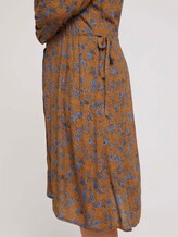 Curvy - midi-jurk met bloemenprint - Vrouwen - brown blue floral design Curvy - midi-jurk met bloemenprint - Vrouwen - brown blue floral design - 9 - My True Me