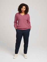 Curvy trui met een gemêleerde look - Vrouwen - dusty rose pink melange Curvy trui met een gemêleerde look - Vrouwen - dusty rose pink melange - 3 - My True Me