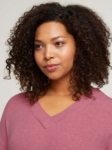 Curvy trui met een gemêleerde look - Vrouwen - dusty rose pink melange Curvy trui met een gemêleerde look - Vrouwen - dusty rose pink melange - 9 - My True Me
