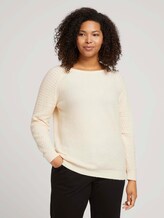 Curvy - Trui met raglanmouwen - Vrouwen - soft creme beige Curvy - Trui met raglanmouwen - Vrouwen - soft creme beige - 1 - My True Me
