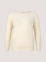 Curvy - Trui met raglanmouwen - Vrouwen - soft creme beige Curvy - Trui met raglanmouwen - Vrouwen - soft creme beige - 7 - My True Me