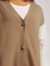 Plus - Zweifarbiger Cardigan - Frauen - soft caramel Plus - Zweifarbiger Cardigan - Frauen - soft caramel - 9 - My True Me