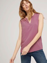 Ärmellose Bluse mit LENZING™ ECOVERO™ - Frauen - Berry Smoothie Ärmellose Bluse mit LENZING™ ECOVERO™ - Frauen - Berry Smoothie - 5 - TOM TAILOR