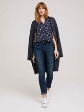 Ärmellose Bluse mit LENZING™ ECOVERO™ - Frauen - navy berry floral design Ärmellose Bluse mit LENZING™ ECOVERO™ - Frauen - navy berry floral design - 3 - TOM TAILOR