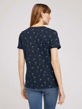 T-Shirt mit Bio-Baumwolle - Frauen - blue cocktail minimal T-Shirt mit Bio-Baumwolle - Frauen - blue cocktail minimal - 2 - TOM TAILOR