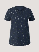 T-Shirt mit Bio-Baumwolle - Frauen - blue cocktail minimal T-Shirt mit Bio-Baumwolle - Frauen - blue cocktail minimal - 7 - TOM TAILOR