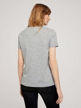 T-Shirt mit Bio-Baumwolle - Frauen - grey cocktail minimal T-Shirt mit Bio-Baumwolle - Frauen - grey cocktail minimal - 2 - TOM TAILOR
