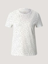 T-Shirt mit Bio-Baumwolle - Frauen - offwhite dot design T-Shirt mit Bio-Baumwolle - Frauen - offwhite dot design - 7 - TOM TAILOR