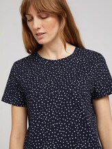 T-Shirt mit Bio-Baumwolle - Frauen - navy dot design T-Shirt mit Bio-Baumwolle - Frauen - navy dot design - 9 - TOM TAILOR