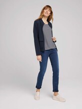 Elastisches T-Shirt mit Print - Frauen - navy stripe Elastisches T-Shirt mit Print - Frauen - navy stripe - 3 - TOM TAILOR