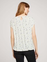 Elastisches T-Shirt mit Print - Frauen - white scribbled hearts design Elastisches T-Shirt mit Print - Frauen - white scribbled hearts design - 2 - TOM TAILOR