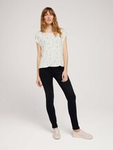 Elastisches T-Shirt mit Print - Frauen - white scribbled hearts design Elastisches T-Shirt mit Print - Frauen - white scribbled hearts design - 3 - TOM TAILOR
