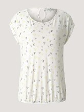 Elastisches T-Shirt mit Print - Frauen - white scribbled hearts design Elastisches T-Shirt mit Print - Frauen - white scribbled hearts design - 7 - TOM TAILOR