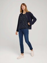 Elastisches T-Shirt mit Print - Frauen - navy scribbled hearts design Elastisches T-Shirt mit Print - Frauen - navy scribbled hearts design - 3 - TOM TAILOR