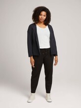 Gestructureerde blazer van biologisch katoen - Vrouwen - deep black Gestructureerde blazer van biologisch katoen - Vrouwen - deep black - 3 - My True Me
