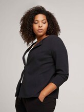 Gestructureerde blazer van biologisch katoen - Vrouwen - deep black Gestructureerde blazer van biologisch katoen - Vrouwen - deep black - 5 - My True Me