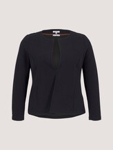 Gestructureerde blazer van biologisch katoen - Vrouwen - deep black Gestructureerde blazer van biologisch katoen - Vrouwen - deep black - 7 - My True Me