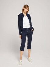 Tapered Relaxed Caprihose mit Knopfleiste - Frauen - Sky Captain Blue Tapered Relaxed Caprihose mit Knopfleiste - Frauen - Sky Captain Blue - 3 - TOM TAILOR