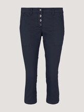 Tapered Relaxed Caprihose mit Knopfleiste - Frauen - Sky Captain Blue Tapered Relaxed Caprihose mit Knopfleiste - Frauen - Sky Captain Blue - 7 - TOM TAILOR