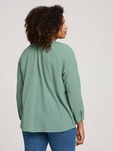 Plus - Strukturiere Bluse mit Bio-Baumwolle - Frauen - light mint green Plus - Strukturiere Bluse mit Bio-Baumwolle - Frauen - light mint green - 2 - My True Me