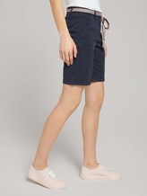 Chino Bermuda Shorts mit Gürtel - Frauen - Sky Captain Blue Chino Bermuda Shorts mit Gürtel - Frauen - Sky Captain Blue - 11 - TOM TAILOR