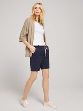 Chino Bermuda Shorts mit Gürtel - Frauen - Sky Captain Blue Chino Bermuda Shorts mit Gürtel - Frauen - Sky Captain Blue - 3 - TOM TAILOR