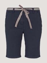 Chino Bermuda Shorts mit Gürtel - Frauen - Sky Captain Blue Chino Bermuda Shorts mit Gürtel - Frauen - Sky Captain Blue - 7 - TOM TAILOR