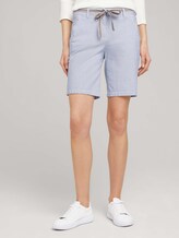 Chino Bermuda Shorts mit Gürtel - Frauen - Thin Stripe Pants Chino Bermuda Shorts mit Gürtel - Frauen - Thin Stripe Pants - 1 - TOM TAILOR