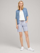 Chino Bermuda Shorts mit Gürtel - Frauen - Thin Stripe Pants Chino Bermuda Shorts mit Gürtel - Frauen - Thin Stripe Pants - 3 - TOM TAILOR